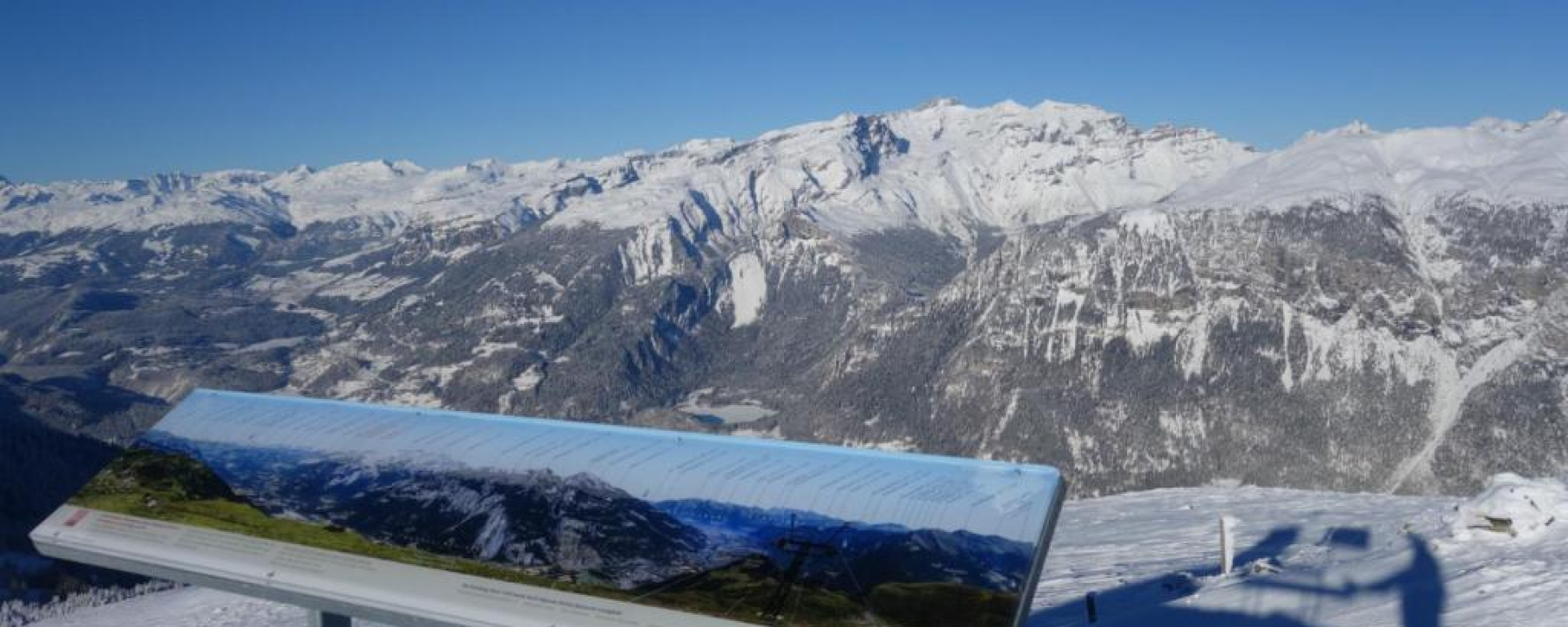 Panoramatafel auf Furggabüel