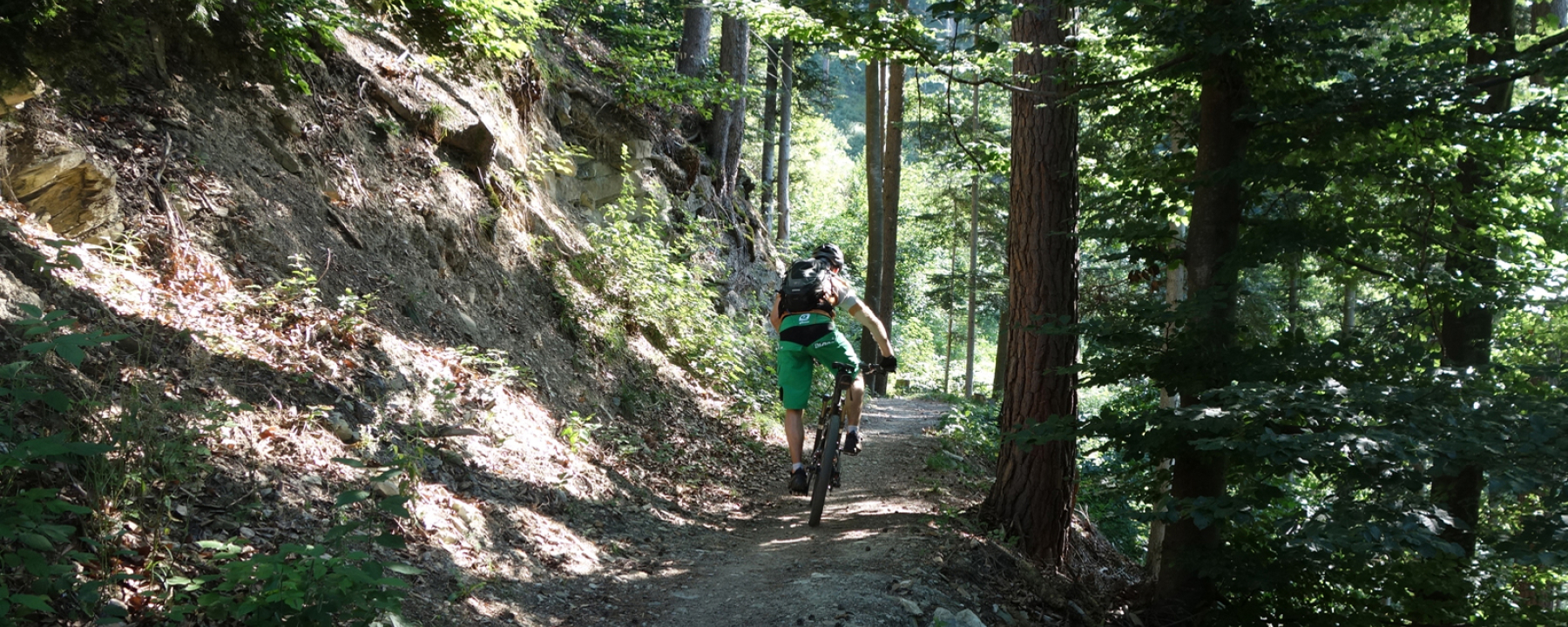 Flowiger Trail zurück in die Stadt Chur