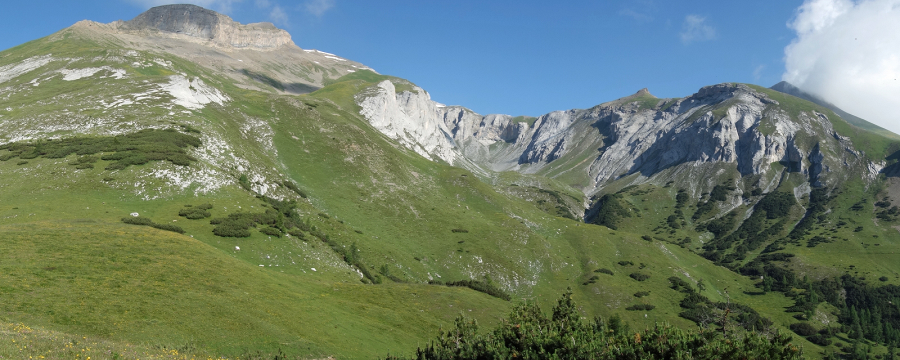 Blick vom Rossboden auf den Felsberger Calanda