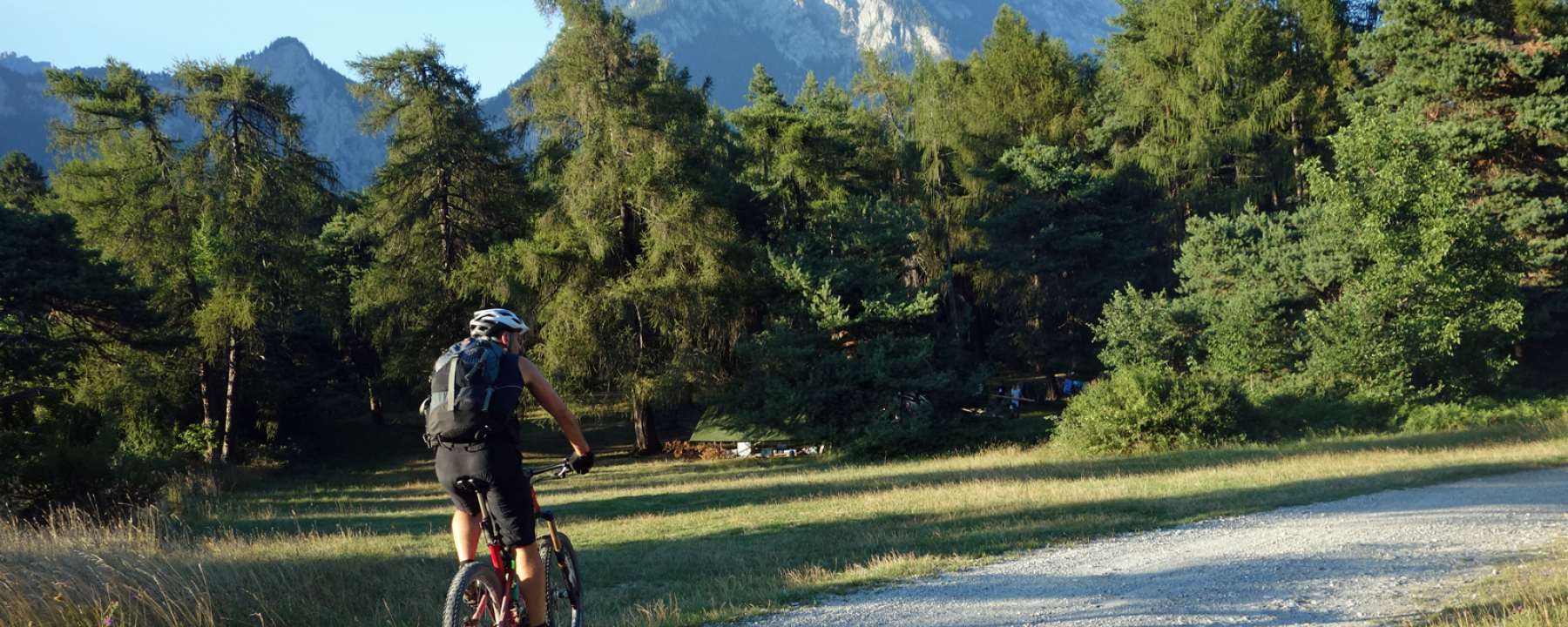 Abzweigung auf den Trail Richtung Reichenau