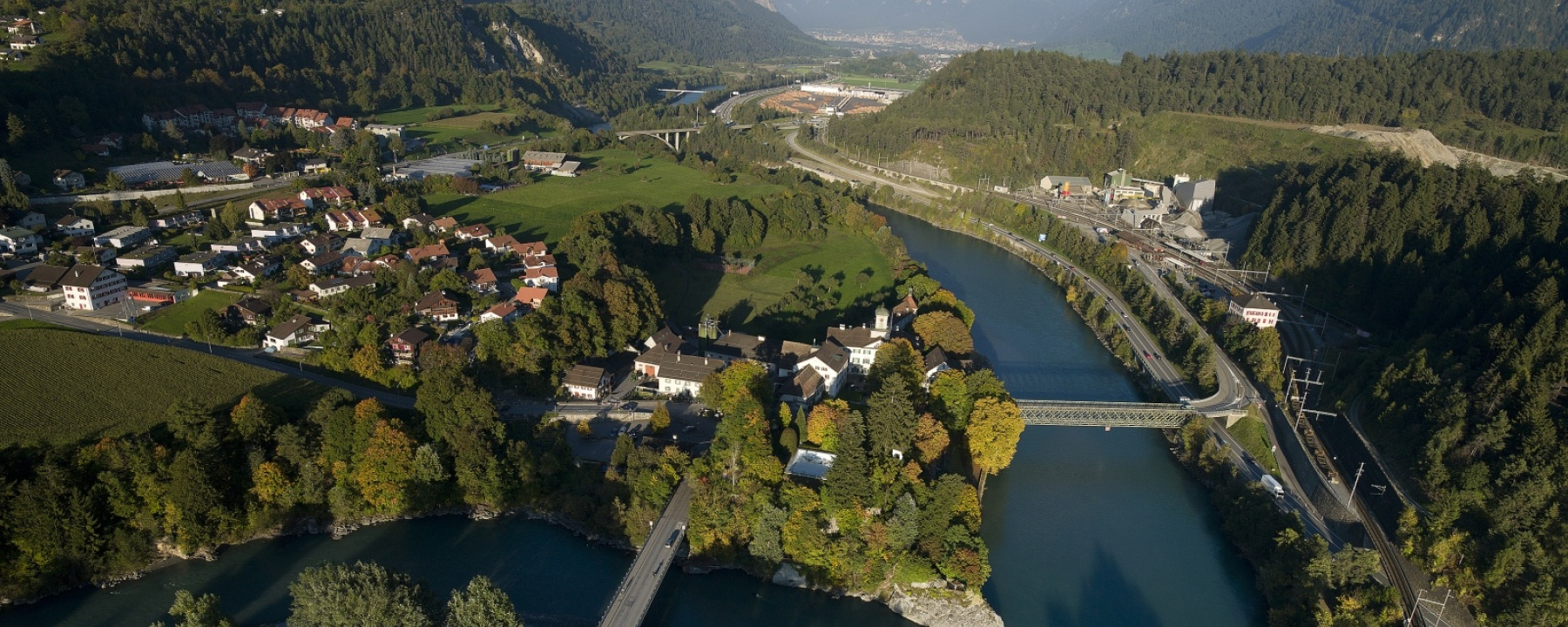 Zusammenfluss des Rheins