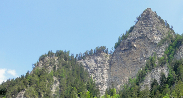 Markant: Die Rote Platte von unten gesehen Markant: Die Rote Platte von unten gesehen