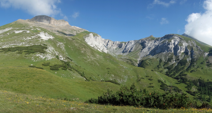 Blick vom Rossboden auf den Felsberger Calanda