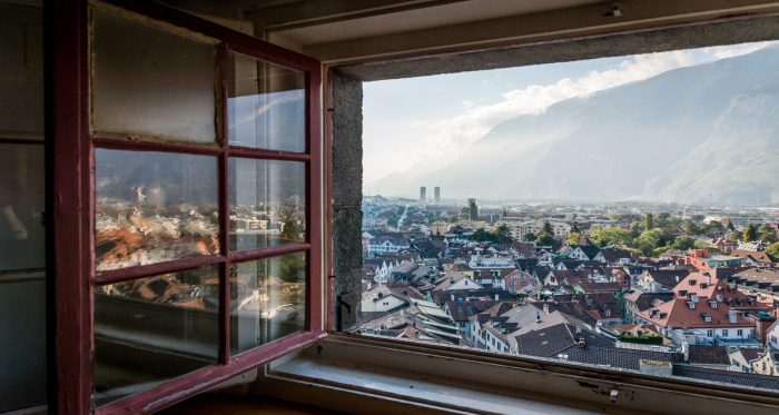 Ausblick aus der Turmstube der Martinskirche