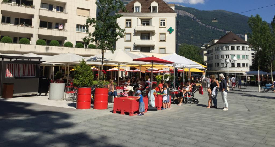 Merz Gartencafé Bahnhofstrasse Chur