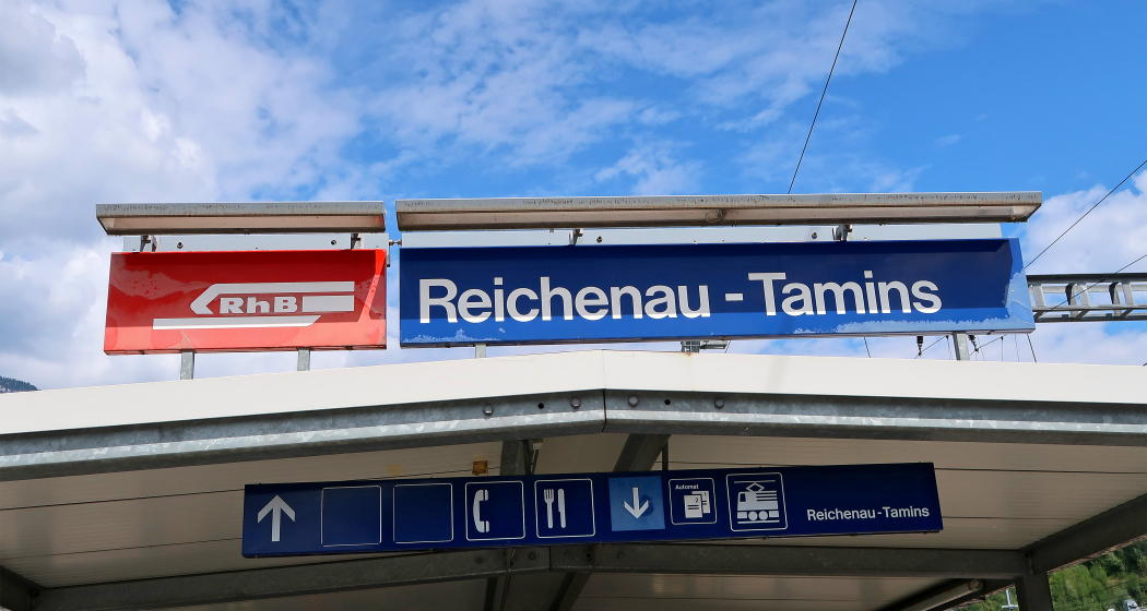 Bahnhof Reichenau-Tamins.