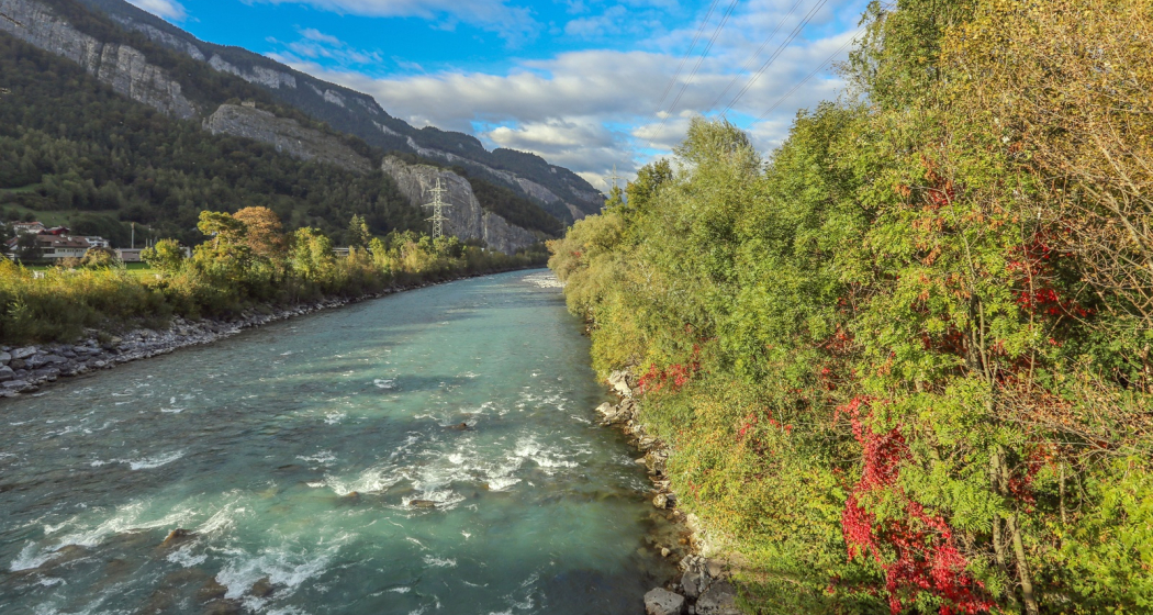 Alpenrhein bei Chur/Haldenstein Alpenrhein bei Chur/Haldenstein