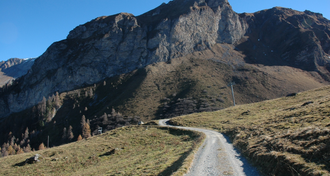 Der imposante Alpstein trohnt über der Alp Farur