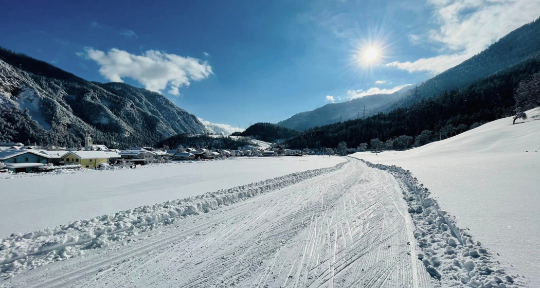 Loipe Bonaduz in Richtung Rhäzüns Loipe Bonaduz in Richtung Rhäzüns