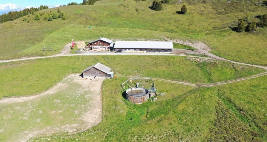 Alp dil Plaun aus der Luft Alp dil Plaun aus der Luft