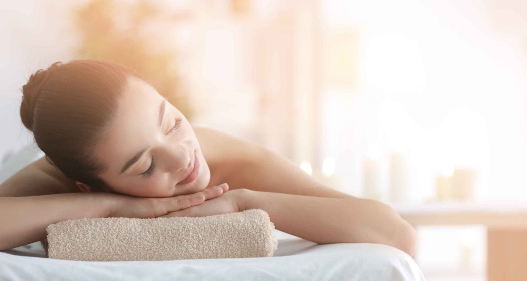 Beautiful young woman in spa salon Beautiful young woman in spa salon