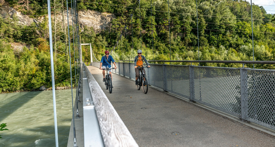 Churer Rheinroute 501, Pardislabrücke Haldenstein-Chur Churer Rheinroute 501, Pardislabrücke Haldenstein-Chur