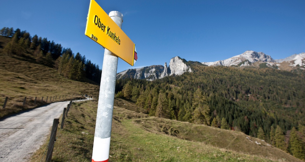 Aufstieg zum Kunkelspass