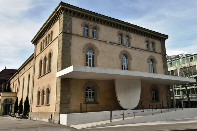 Grossratsgebäude und Theater Chur
