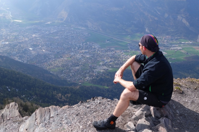 View from the Fürhörnli to the city of Chur