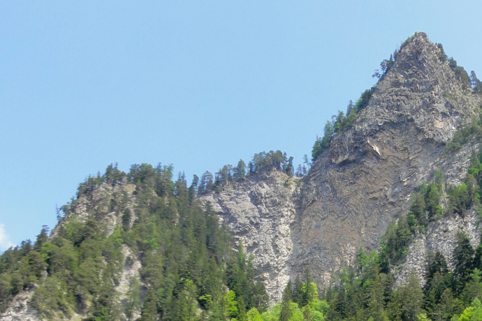 Markant: Die Rote Platte von unten gesehen Markant: Die Rote Platte von unten gesehen