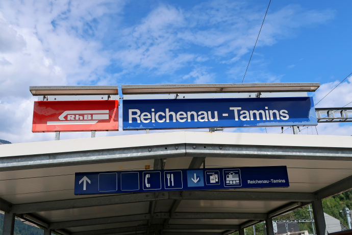 Reichenau-Tamins train station.