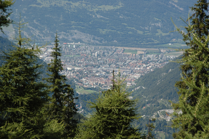 Chur from the Schanfigg