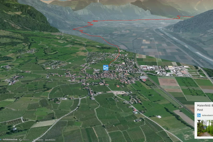 Pilgerweg in Graubünden: Via Francisca: Maienfeld - Chur