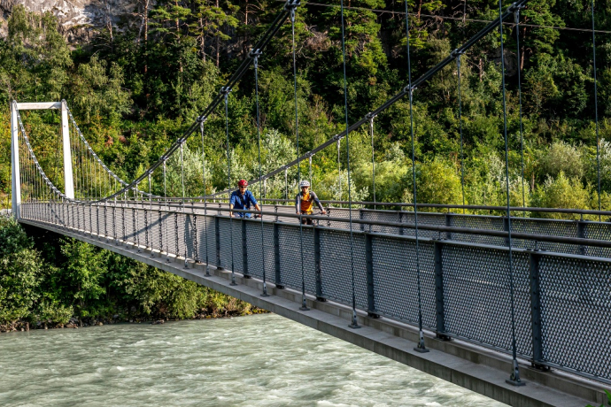 Churer Rheinroute 501, Pardislabrücke Haldenstein-Chur
