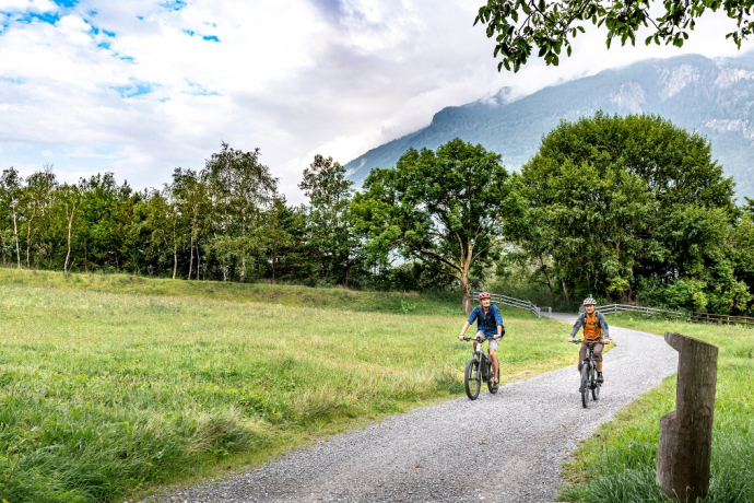 Unterwegs auf der Churer Rheinroute 501