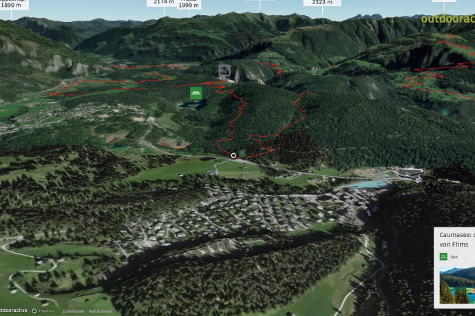 Mountainbike-tour in Ruinaulta: Rheinschluchttour (260)