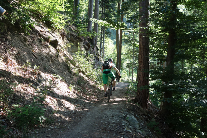 Flowiger Trail zurück in die Stadt Chur