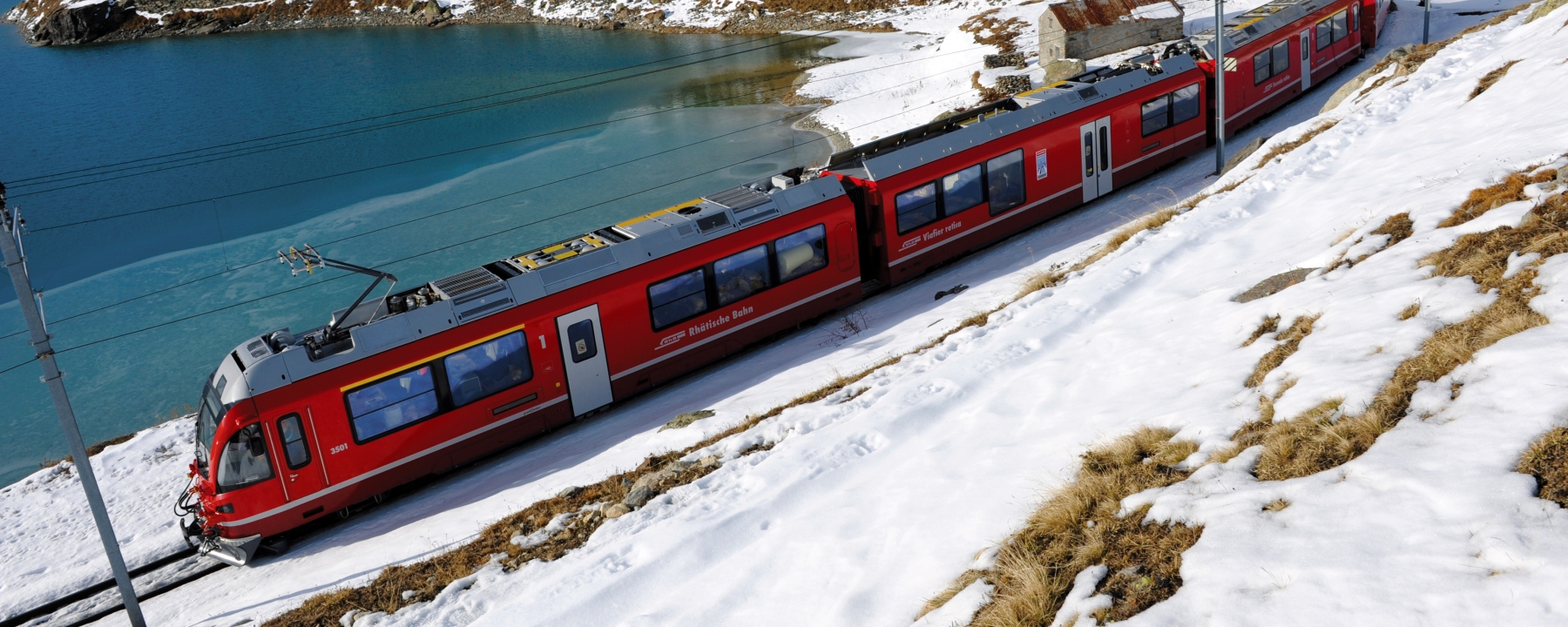RhB im Engadin, Winter