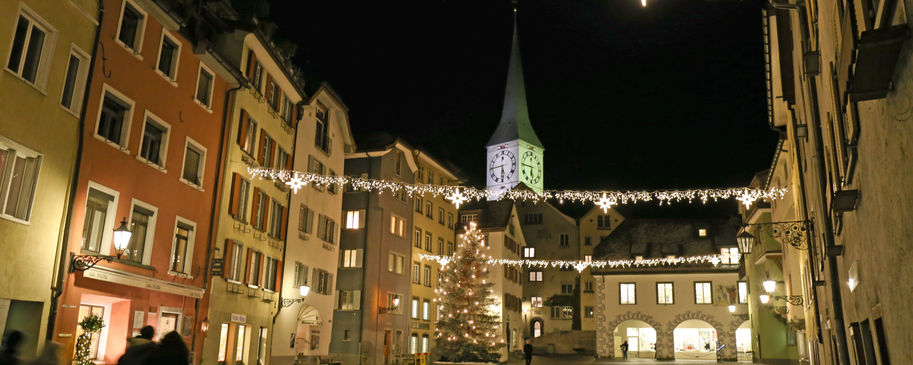 Churer Advent Abendstimmung Arcasplatz