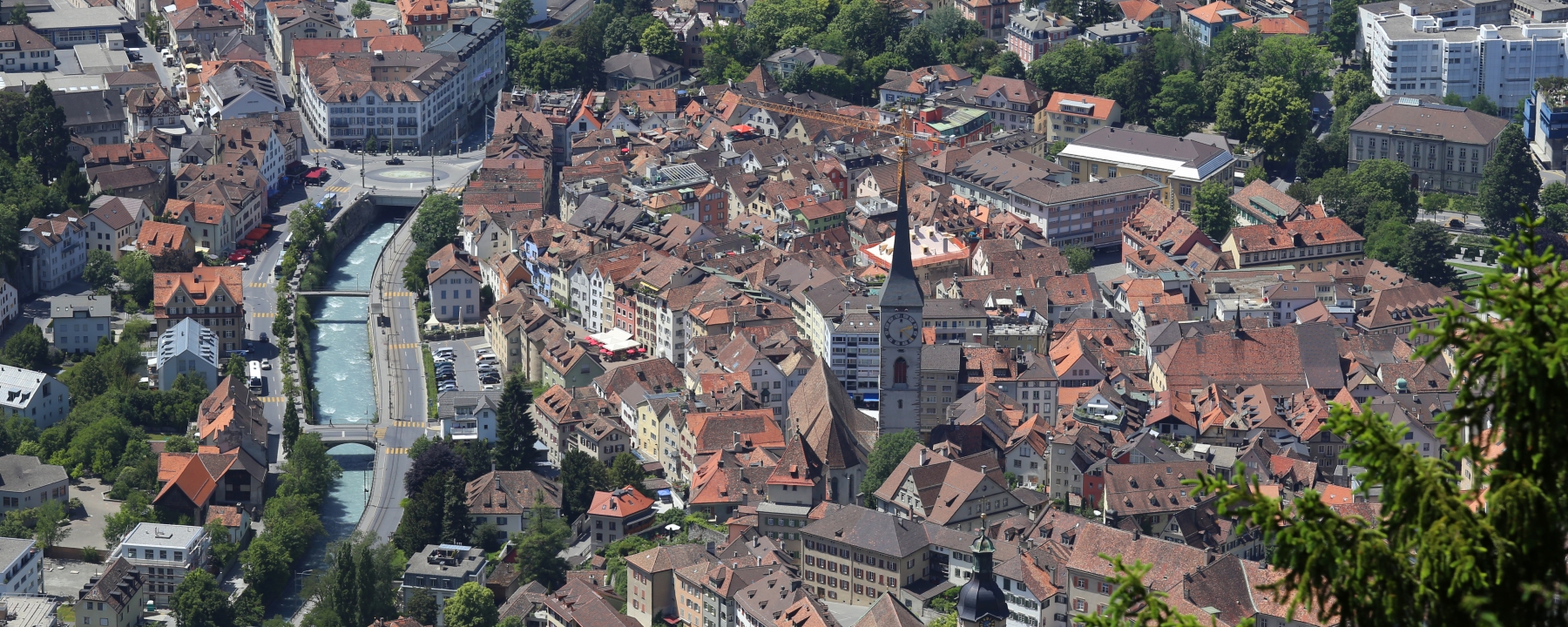 Panorama Chur im Sommer