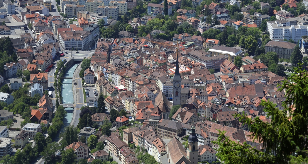 Panorama Chur im Sommer