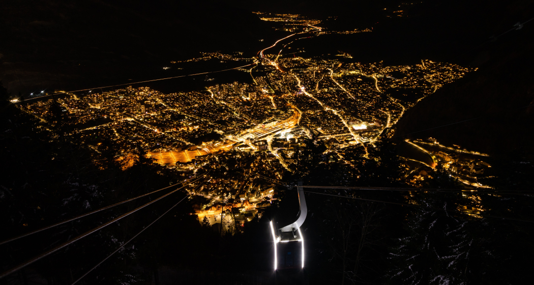 Brambrüesch Bergbahn Nacht Brambrüesch Bergbahn Nacht