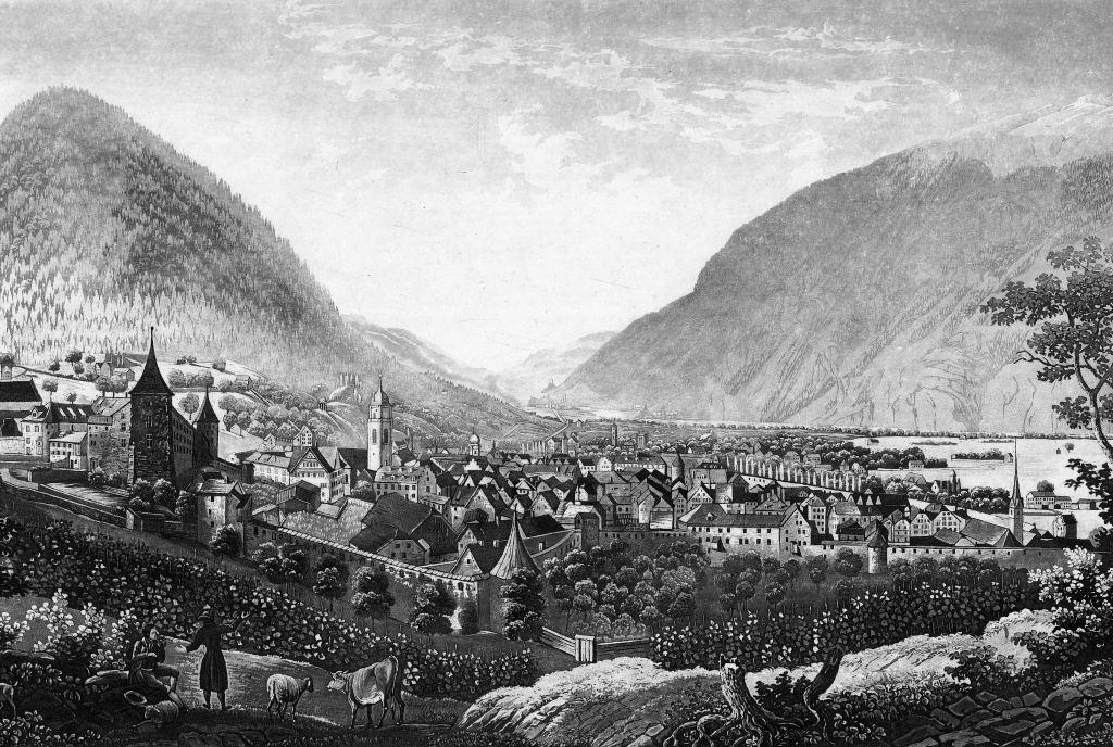 Chur Zeichnung historisch