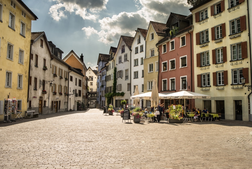 Arcas Platz in der Altstadt Chur
