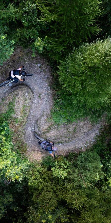 Juchs Trail aus der Vogelperspektive