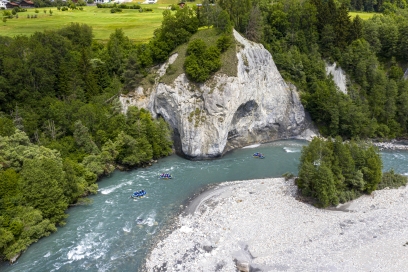 River Rafting in der Rheinschlucht