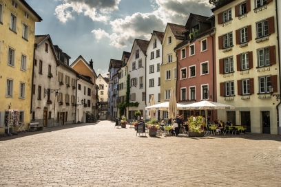 Arcas Platz in der Altstadt Chur