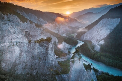 Rheinschlucht bei Chur, Graubünden