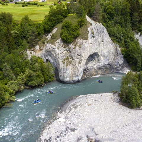 River Rafting in der Rheinschlucht