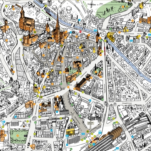 Stadtplan & Interaktive Karte | Chur