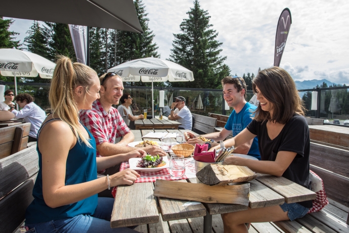 Lunch in der Bergbaiz