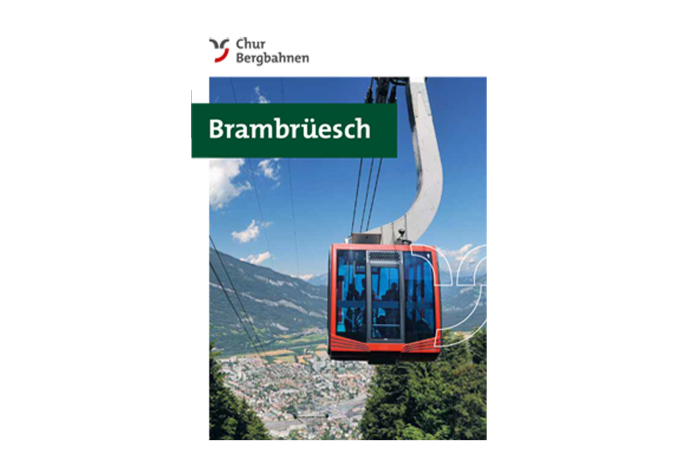 Chur Bergbahnen Sommer Broschüre Cover Chur Bergbahnen Sommer Broschüre