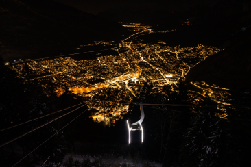 Brambrüesch Bergbahn Nacht 