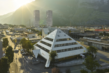 Hotel Ibis Chur aus der Drohnensicht