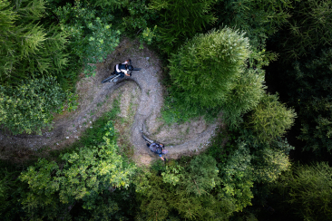 Juchs Trail aus der Vogelperspektive