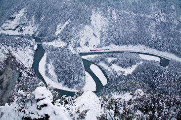 Rheinschlucht im Winter